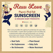 Raw Love Baby Sunscreen 0-6 Months & Up | Babies, Infant, Toddler, Kids Natural Mineral Sunscreen | Sensitive Skin, Fragra...