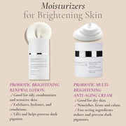 Glowbiotics Probiotic Brightening Renewal Lotion: Lightweight Daily Moisturizer for Hydration & Even Skin Tone | Anti-Agin...