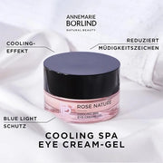 ANNEMARIE BÖRLIND ROSE NATURE Cooling Spa Eye Cream-Gel (0.50 Fl Oz) - Plumps up wrinkles caused by tiredness, PR3 rose co...