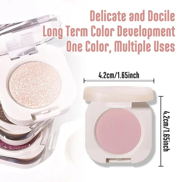Matte Eyeshadow Palette Makeup for Green Blue Eyes, Matte Nude Pink eyeshadow For Old Women, Holographic Multichrome Cream...
