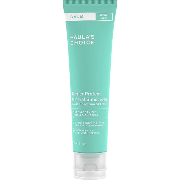 Paula’s Choice CALM Barrier Protect Mineral Moisturizer Sunscreen SPF 30 for Sensitive Skin, Soothes Redness, Suitable for...