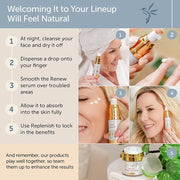 Renew Vegan Under Eye Serum for Dark Circles and Puffiness - Aging Skin Serum for Eye Bags, Fine Lines, Wrinkles, Crows Fe...