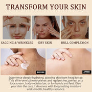 Organic Beef Tallow for Skin, Tallow Face Moisturizer, Tallow and Honey Balm, Grass-Fed Whipped Beef Tallow and Honey Crea...