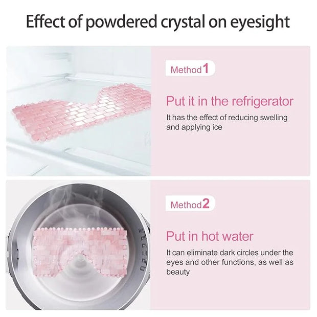 gemshan Amethyst Eye Mask & Rose Quartz Eye Mask - Product Image