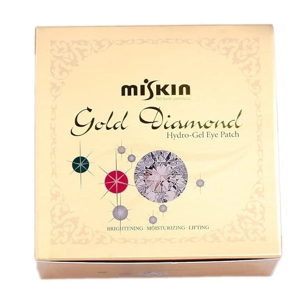 [made in korea] MISKIN Diaforce 60 sheets Gold & Diamond Hydro-Gel Eye Patch eye mask by miskin - Product Image