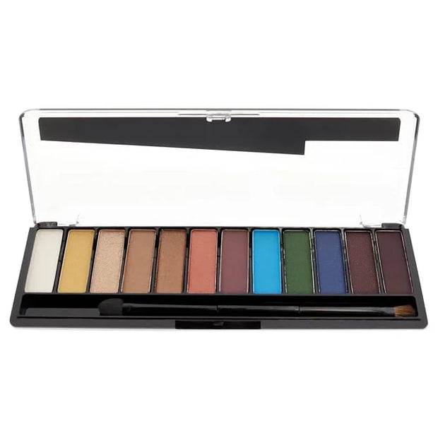 Rimmel London Magnif'Eyes Eyeshadow Palette, 12 Shades, Blendable Formula, Versatile, 004, Colour, 0.5oz - Product Image