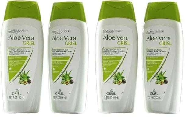 Grisi Aloe Vera Conditioner, 4-Pack of 13.5 FL Oz each, Paraben Free, Moisturizing Conditioner with Aloe Vera Extract for ...