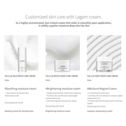 LAGOM Cellus Mild Moisture Cream with D-panthenol, Natural Moisturizer, Hypoallergenic, Fragrance-Free, Refreshing Herbal ...