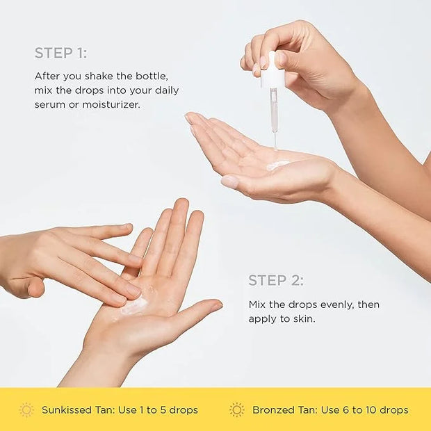 JOAH Self Tanner, Sun & Seoul Golden Daze Sunless Tanning Drops, Moisturizing Self Tanning for Face & Body, Vegan & Cruelt...