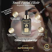 ImpressionZ 3-Step Skincare Set for Women | Micellar Water Makeup Remover, Snail Mucin Serum for Wrinkles, Hydrating Face ...