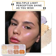 evpct 8 Colors Highlighter Makeup Palette for Face