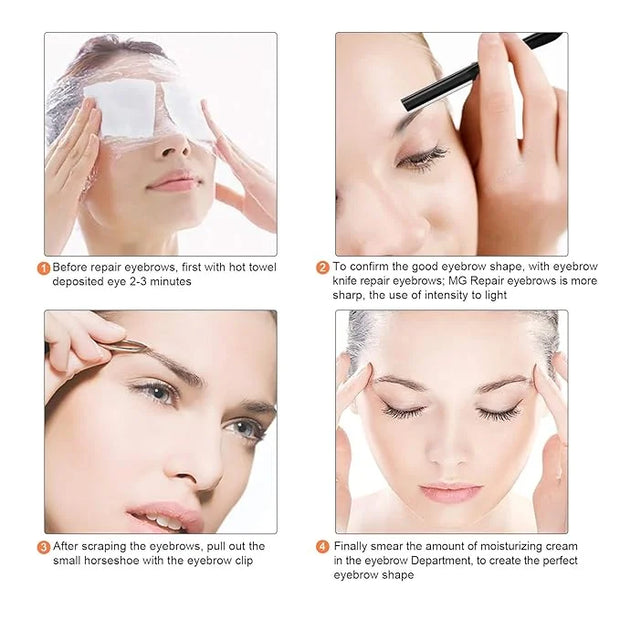 Miss Gorgeous Eyebrow Razor, Eyebrow Razor Shaper for Men and Women, Grooming Shavers (black) - Product Image