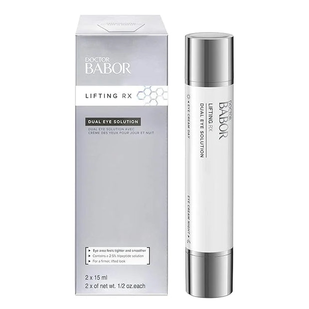 DOCTOR BABOR Lifting Rx Dual Eye Solution, Morning & Night Eye Cream, Day Boost Complex Smooths & Firms, Night Recharge Co...