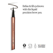 Billion Dollar Brows Raising Brows Liquid Brow Pen, Eyebrow Pen with a MicroTip Applicator Creates Natural Looking Brows E...