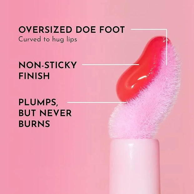 Forget the Filler Lip Plumping Line Smoothing Gloss - Cherry Vanilla - Premium Volumizing Lip Gloss with Natural Ingredien...