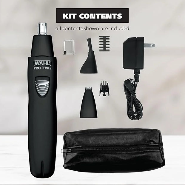 Wahl Pro Series® Rechargeable Eyebrow, Ear & Nose Hair Trimmer for Men – Painless DualTech® Eyebrow Trimmer & Facial Hair ...