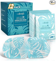 12-Pack Steam Eye Mask - Self Warming Heated Eye Mask for Dry Eyes, Up to 110F Degrees, Fast Soothing Relief - Puffy Eyes,...