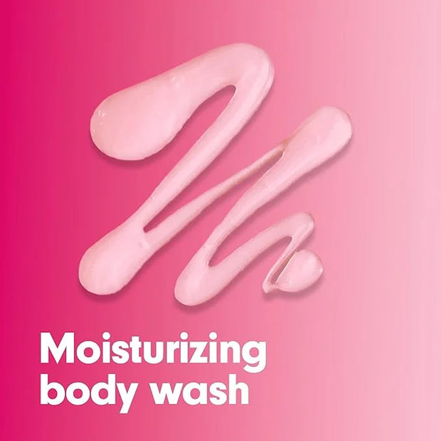 Softsoap Moisturizing Body Wash and Shave Gel, Creamy Strawberry Scent, 20 fl oz Bottle (Pack of 4) - Product Image