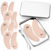 4 Pairs Reusable Under Eye Wrinkle Patches Silicone Mask, Plump Fine Lines & Wrinkles, with Metal Eye Cream Applicator, Ti...