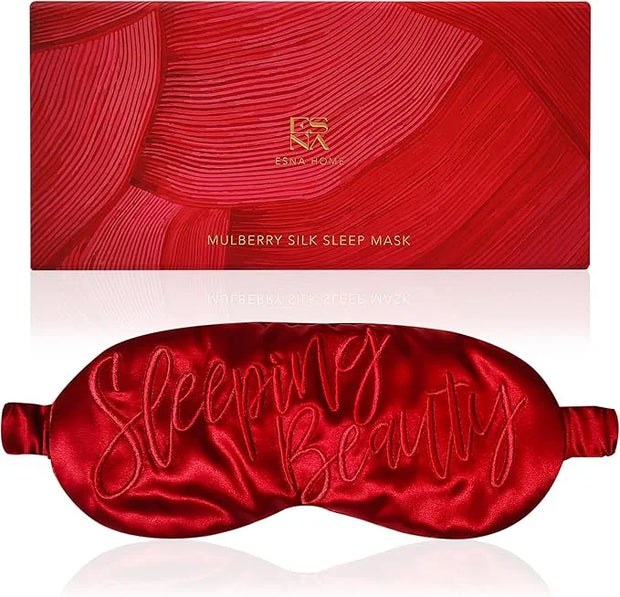 ESNA HOME Luxury Silk Sleep Mask Gift Set | 22-Momme Mulberry Silk Eye Mask | Ultra Comfort | Perfect Present for Her | Lu...