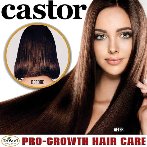 Difeel Castor Pro-Growth Shampoo 12 oz. & Conditioner 12 oz. (2-Piece Set) - Product Image