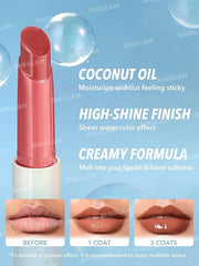 SHEGLAM PoutPerfect Moisturizing Solid Lip Gloss Non Sticky Lipstick with Coconut Oil - Sepia Kiss - Product Image