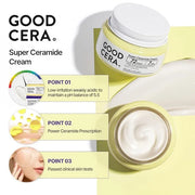 HOLIKA HOLIKA Good Cera Super Ceramide Cream | Soothing Facial Cream & Skin Moisturizer | Ceramide Cream Korean Moisturize...
