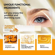 2PCS Retinol Eye Stick for Anti Aging, Turmeric Eye Cream for Dark Circles and Puffiness Fine Lines Moisturizer Under Eye ...