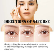 Eye Roller for Puffy Eyes, Castor Oil and Frankincense Eye Roller for Dark Circles, and Wrinkles, Anti Aging Eye Serum Cre...