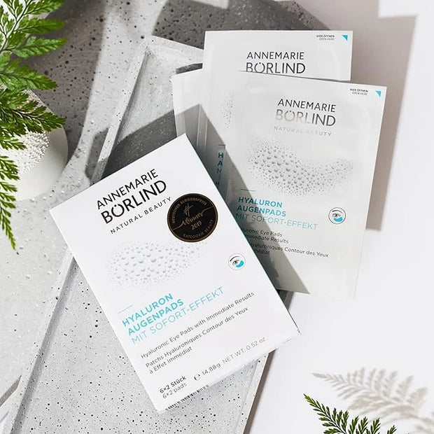 ANNEMARIE BÖRLIND Hyaluronic Acid Under Eye Mask – Vegan Eye Patches for Puffy Eyes with Tremella and Konjac Root– Remove ...