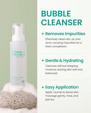Derma Trouble 3-Step Acne Kit - Korean Skin Care Routine for Clogged Pores & Sensitive Skin, Gentle pH-Balanced Cleanser, ...