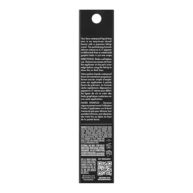e.l.f. H2O Proof Inkwell Eyeliner Pen, High-pigment, Waterproof Liquid Eyeliner, Delivers A Matte Finish, Vegan & Cruelty-...