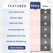Blissy Silk Sleep Mask - Silk Eye Sleeping Mask for Women & Men for Total Blackout - Silk Eye Mask - 100% Pure Mulberry Si...