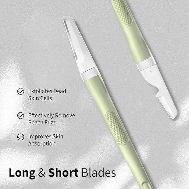 Face Razors for Women, Dermaplane Razor for Women Face, Eyebrow Razor, Facial Razors, Dermaplaning Tool, Reusable Metal Ha...