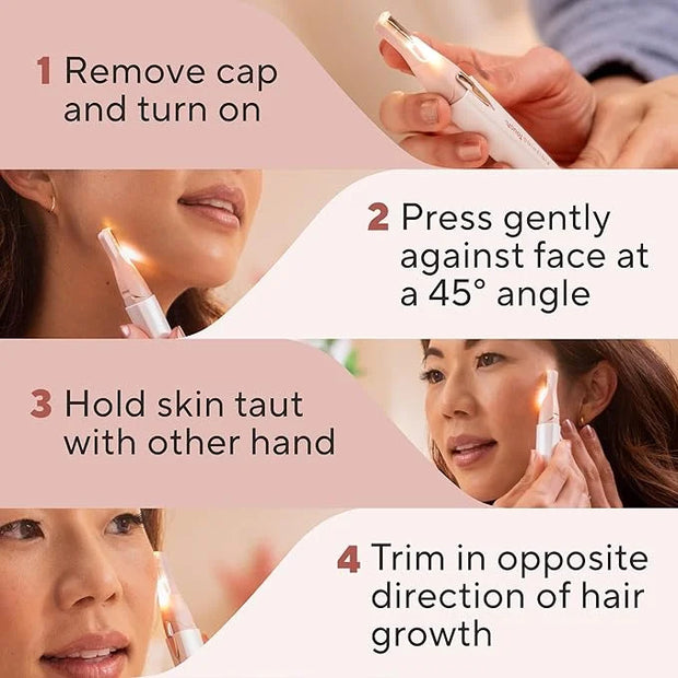 Finishing Touch Lumina Painless Hair Remover, Silver - Product Image