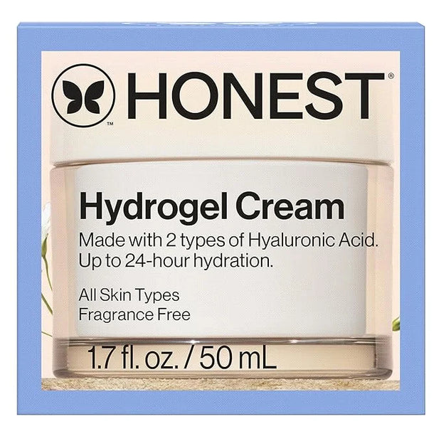 Honest Beauty Hydrogel Cream with Hyaluronic Acid | Lightweight, Moisturizing Water Cream | Gentle for Sensitive Skin, Fra...