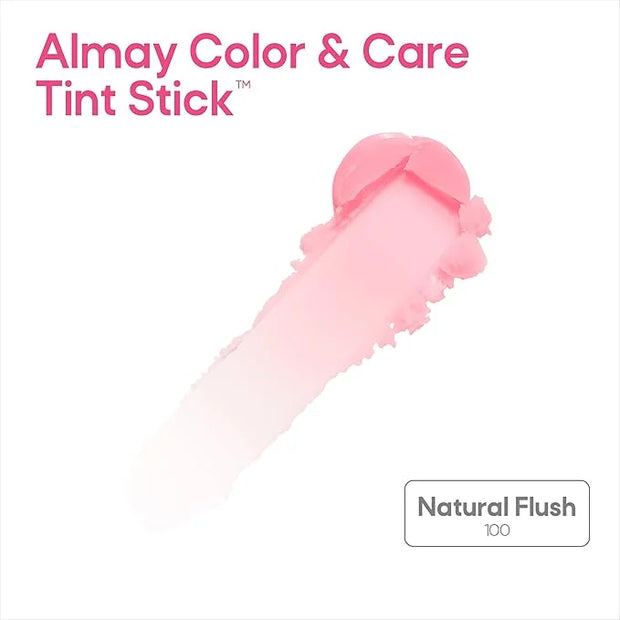 Almay Lip and Cheek Tint, Color & Care Tint Stick, Multi-Use Moisturizing Blush and Lip Color, Dewy Finish, 100 Natural Fl...