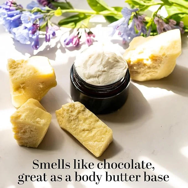 Better Shea Butter Raw Cocoa Butter - Unrefined, 100% Pure, Food Grade - Use for Cocoa Lip Balm, Stretch Marks Cream, Caca...