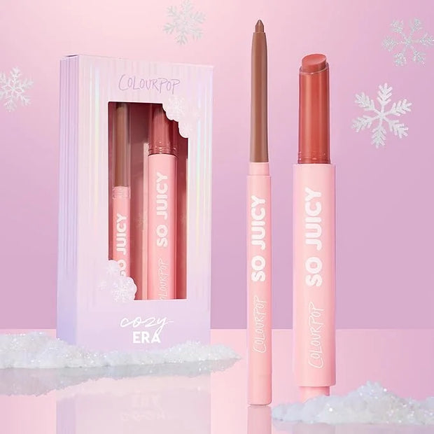 ColourPop Cozy Era So Juicy Plumping Gloss Balm & Plumping Liner Kit (2 Count) - Product Image