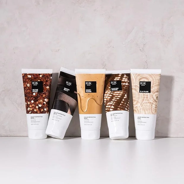 IGK Hair Gloss Toner & Color Depositing Mask | Honey Blonde Semi-Permanent | Vegan + Cruelty Free | Honey Please - Product...