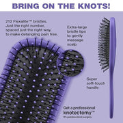 The Knot Dr. hair brush by Conair - Detangling hair brush - Removes Knots and Tangles in wet or dry hair - curly hair brus...