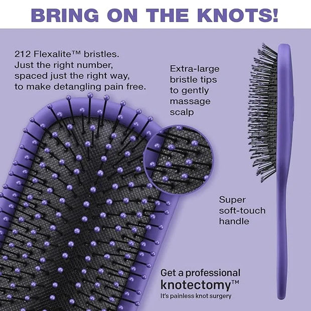 The Knot Dr. hair brush by Conair - Detangling hair brush - Removes Knots and Tangles in wet or dry hair - curly hair brus...