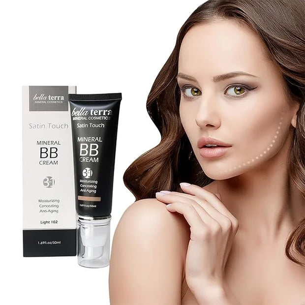 Bellaterra Cosmetics BB Cream - Tinted Moisturizer, Mineral Foundation Makeup, Light 102 | Skin Perfector, 1.69 oz - Produ...