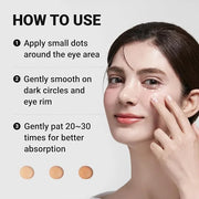 Tinted Eye Cream for Dark Circles, Korean Undereye Cover & Care Dual Action Concealer, Hydrating Formula with Niacinamide,...