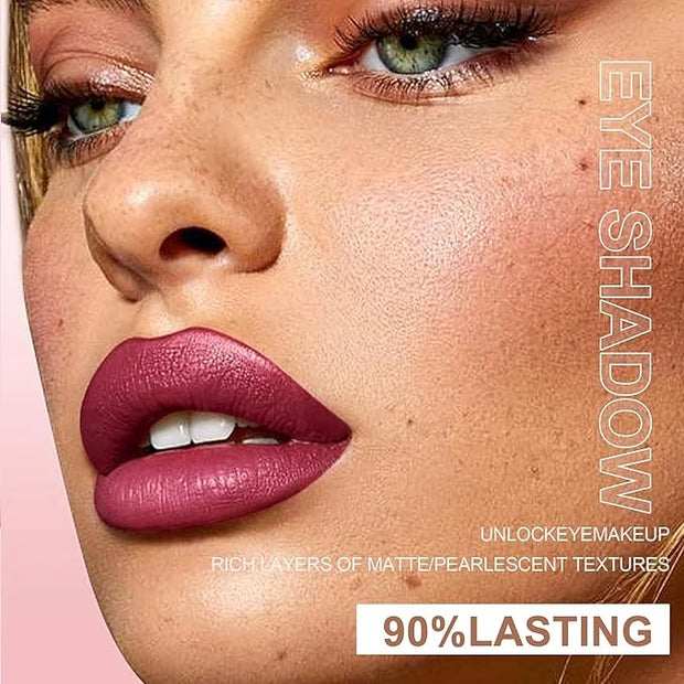 6PCS Diamond Lip Gloss Set, Matte & Pearlescent Finish, Long-Lasting Hydrating Lipstick, Non-Sticky, High-Pigment Formula ...