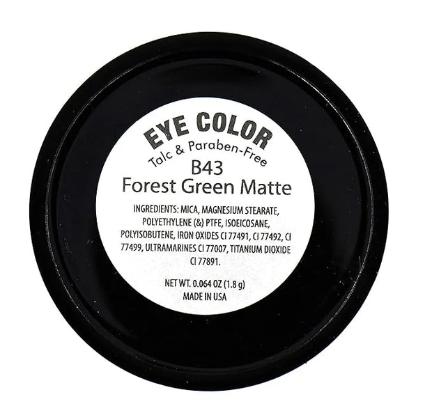 Khaki Grey Dark Green Sage Thyme Forest Fern Matte Opaque Pressed Powder Single Vegan Eyeshadow; Talc, Paraben & Cruelty F...
