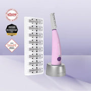 Michael Todd Beauty Sonicsmooth Dermaplane Razor for Women Face + Eyebrow trimmer Dermaplaning System - Peach Fuzz Remover...