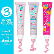 24pc Flavored Lip Gloss for Kids and Teens - Unicorn Themed Lip Gloss in Assorted Fruity Flavors, Unicorn Gifts for Girls,...