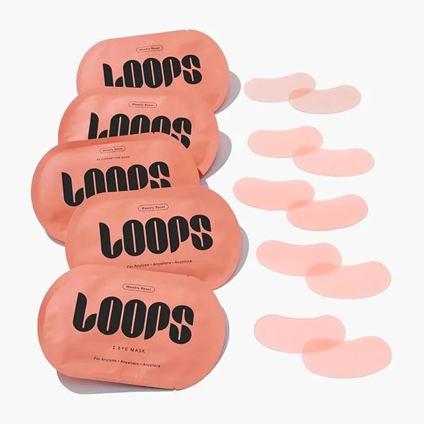 LOOPS WEEKLY RESET - Rejuvenating Hydrogel Eye Mask Kit - Brighten, Hydrate, Nourish and Help Reduce Wrinkles for Refreshe...