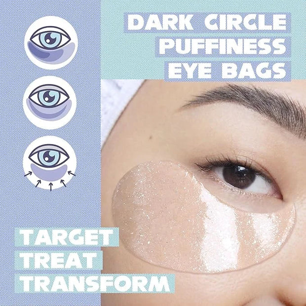 'SIRIUS'LY BRIGHT Under Eye Patches 28 Pairs, Reduce Dark Circles Puffiness Bags, Rejuvenate Eye Mask, Eye Gel Pads with C...